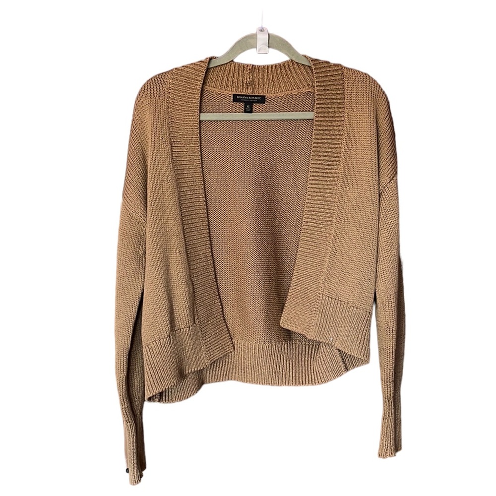 banana republic tan sweater XS
